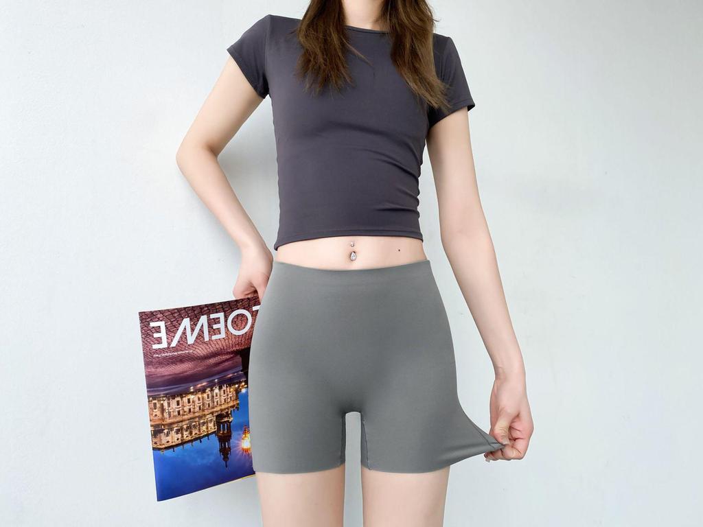 High-Waisted Women's Shaping Shorts - Anti-Exposure, No Panties Design