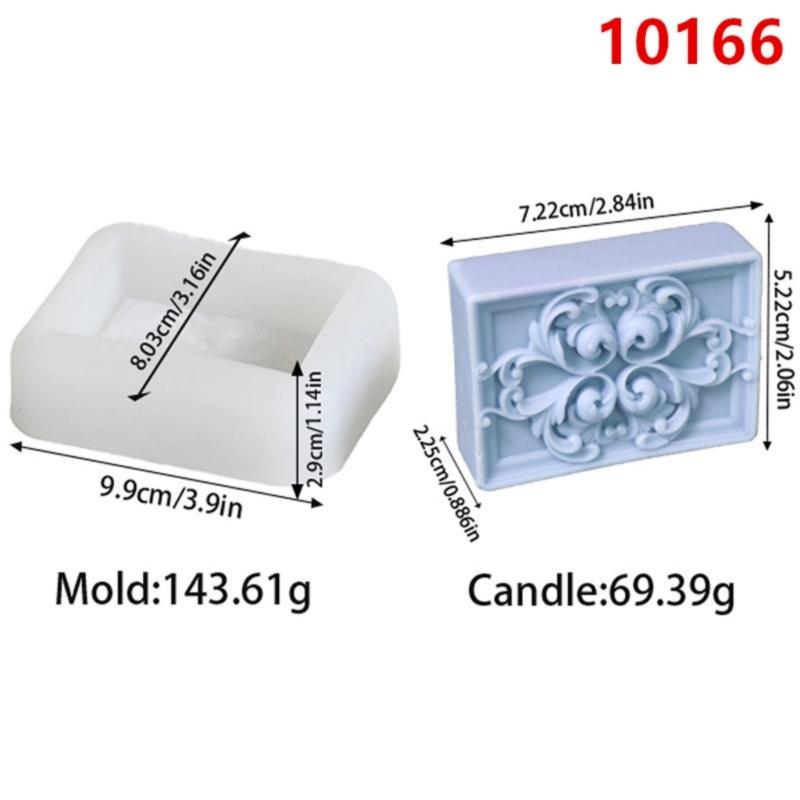 Retro Designs Silicone Soap Mould for Handmade Craft with Artistic Pattern Easy Releases and Dishwasher Safe