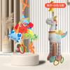 Pull String Baby Rattle Toy, Stroller Hanging Pendant, Sensory Grasp Training Toy, Car Seat Hanging Soothing Toy for Newborn Infant 0‑12 Months