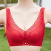 Thin Style Large Size Bra Gathered Anti-sagging Lace Underwear Women's Sexy Adjustable Type No Underwire