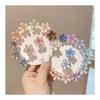 Mini Flower Hair Clips for Girls, 16 Pcs Cute Hair Accessories for Bangs, Small Flower Hair Barrettes for Kids, Party, Wedding, Graduation,