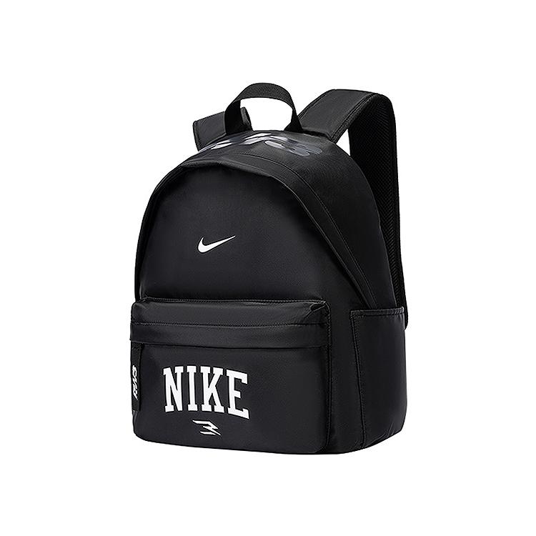 Nike 3Brand 9.6L Casual Sports Versatile Logo Print Polyester Backpack Unisex Backpack Black N32533105GS-001