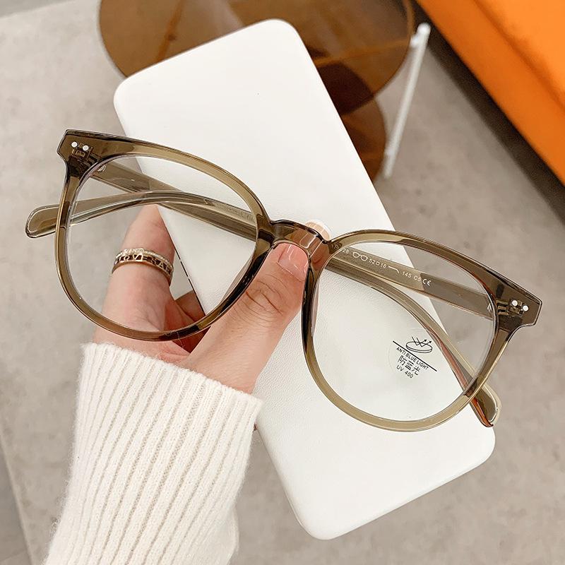 

Оправа для очков Wind, женское большое круглое лицо, тонкие и светлые глаза, мужская может соответствовать степени Tr1128 оливковое зеленый