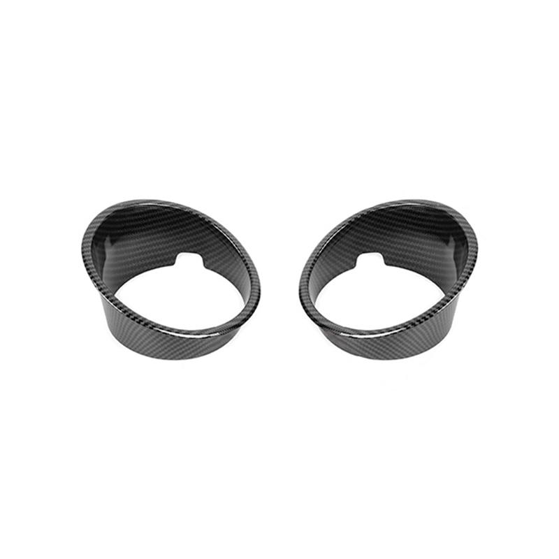 TESIN Car Front Fog Light Lamp Decoration Cover Trim Stickers For Dodge Nitro 2007 2008 2009 2010 2011 2012 Exterior Accessories
