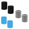 1-3pairs Set Breathable Cotton Wrist Sweatbands Sweat Absorbent Wristbands for Tennis Football Basketball Running Gym