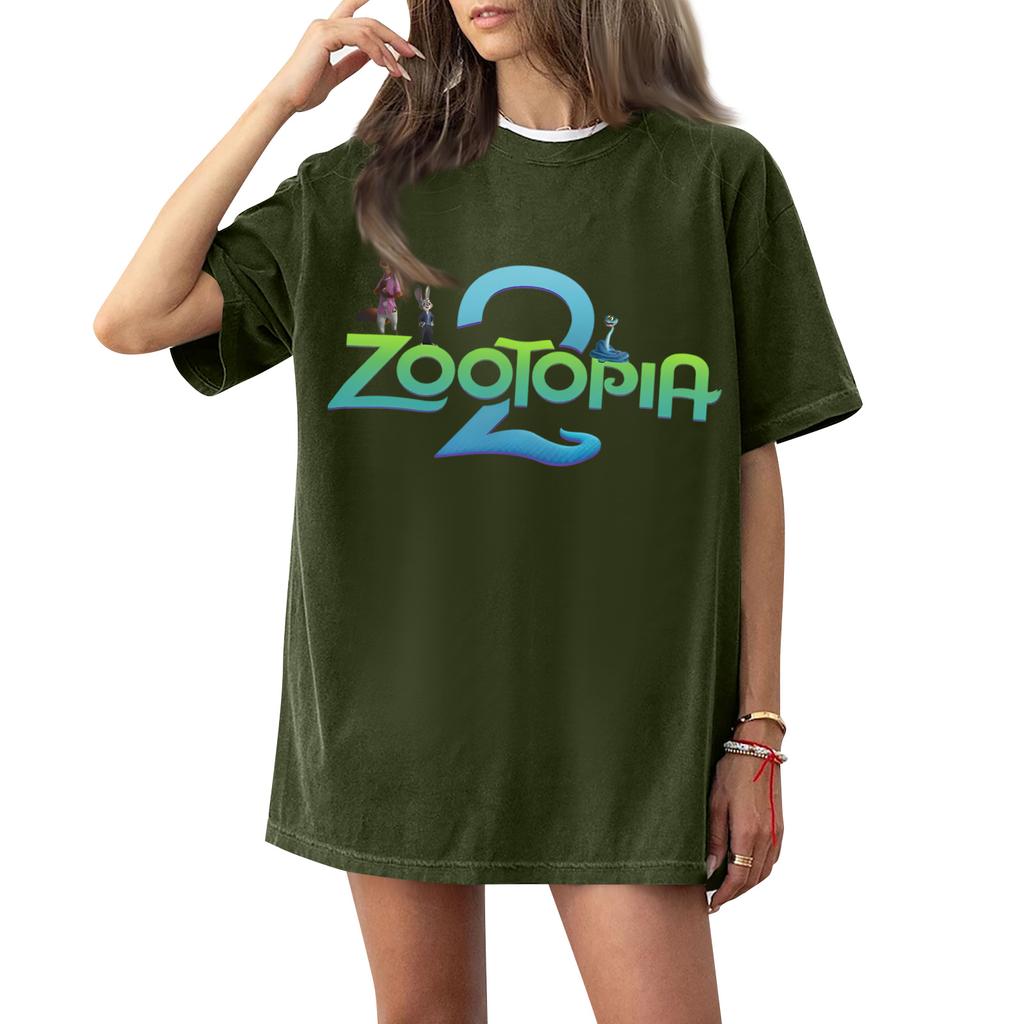 Women's Casual Fashion Round Neck Printed Short Sleeve T-Shirt Top