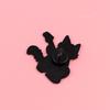 Kawaii Black Cat Enamel Pin Rock Guitar Music Brooches On Clothes Badge Bag Gothic Lapel Woman Men Jewelry Gifts For Friends