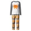 Print Cute Family Set Pajamas, Home Clothes, Family Set Long Sleeve Top Pants Set