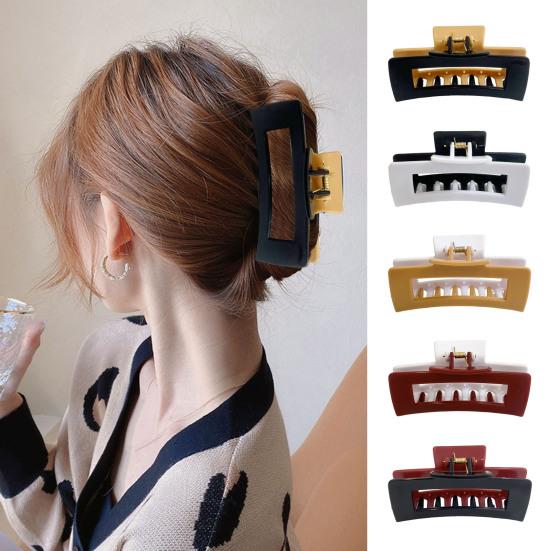 Hair Claw Soft Silicone Anti-slip Teeth Back Head Hair Clip No Scalp Pain Hair Clamp Hair Styling Tool Hair Accessory