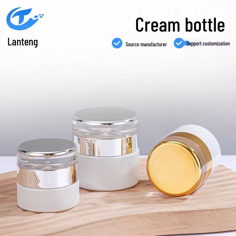 Frosted Glass Skincare Bottle with Screw Cap for Creams