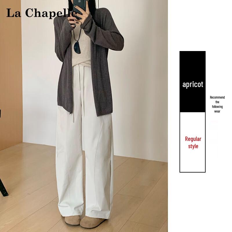 La Chapelle Women's American Retro High-Waist Loose Cargo Pants