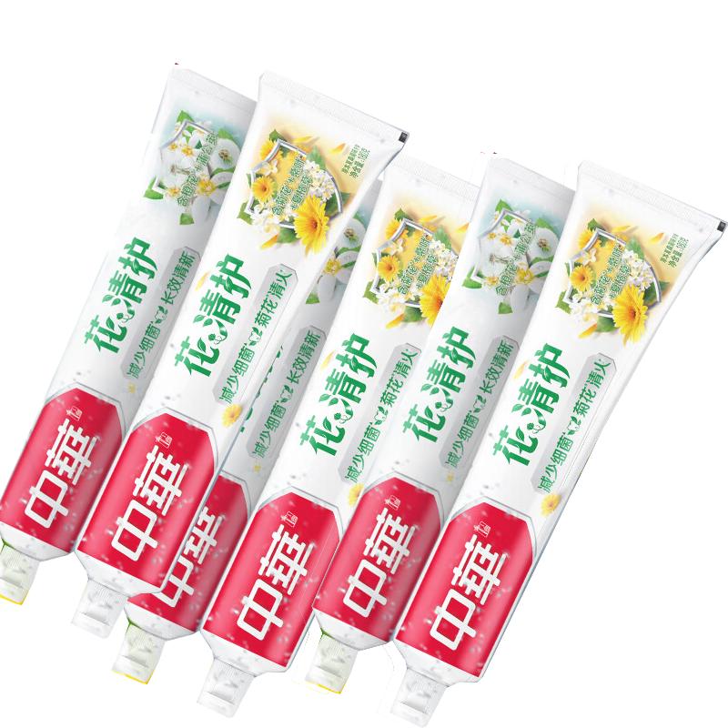 Zhonghua Herbal Honeysuckle Chrysanthemum Toothpaste 180g X 6-Pack