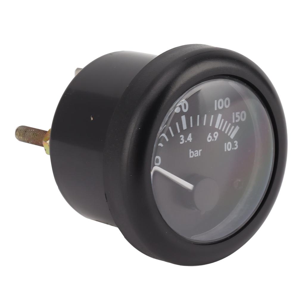 Fuel Pressure Gauge Universal Easy Install Clear Dial Pointer Type Oil Pressure Meter for Buses Truck Tractors