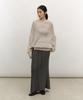 LOW TIDE Relaxed Off-Shoulder Knit [Light Gray]