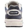 Coach C301 Leather Round Toe Lace-Up Low-Top Casual Shoes Women Sneakers Blue CU274-BHP