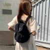 Schoolbag Korean Version 1011 New Drawstring Computer Bag Nylon Canvas Bag Large Capacity Backpack Student Class Commuting Schoolbag