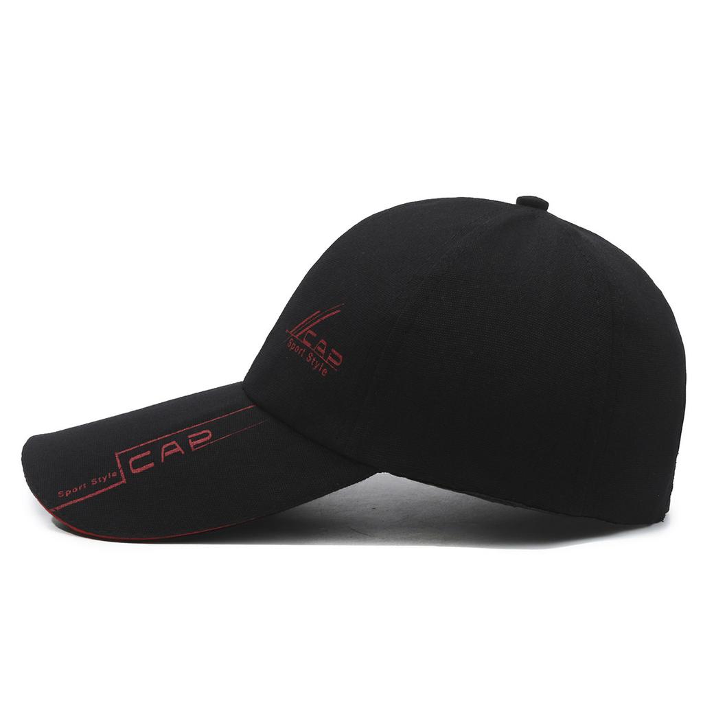 Large Size Long Bill Baseball Cap for Men Spring Summer Face Slimming Deep Hard Top Sun Hat UV Protection Outdoor