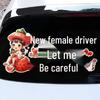 New Female Driver - Cute Heart Rear Window Car Sticker