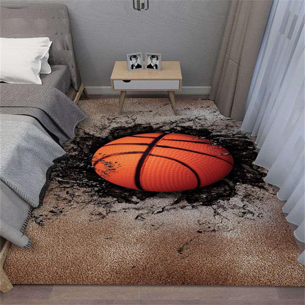 Tappeto da Basket Cartone Animato Soggiorno Camera da Letto Cucina Tavolino da Divano Balcone Tappetino Antiscivolo Lavabile Ornamenti Squisiti