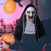 Nun Scary Halloween Mask Costume Accessory Comfortable Party Props Bleed
