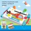 373 Teile Kinder Kreatives Mosaik Spielzeug Set Nagelkunst Komposition Bild Puzzle Pilz Set Pädagogisch Spaß Puzzle Spielzeug
