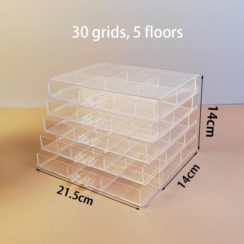 Drawer Jewelry Box Storage for Women Plastic Jewelry Boxes Organizer Ring Necklace Bracelet Earrings Transparent Display Stand