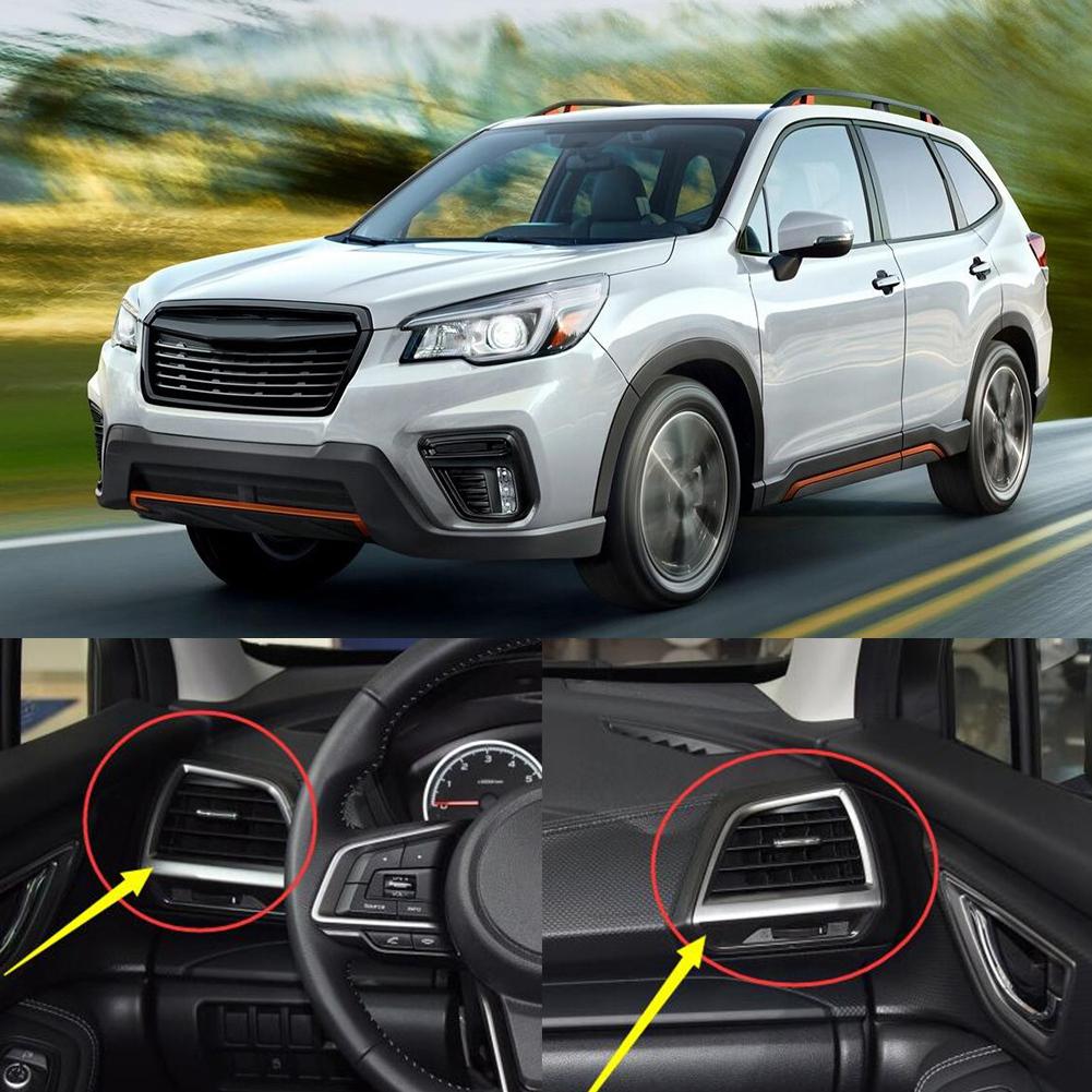 2pcs Car Interior Front Air Vent Outlet Cover Trim Frame Fit for Subaru Forester SK 2019