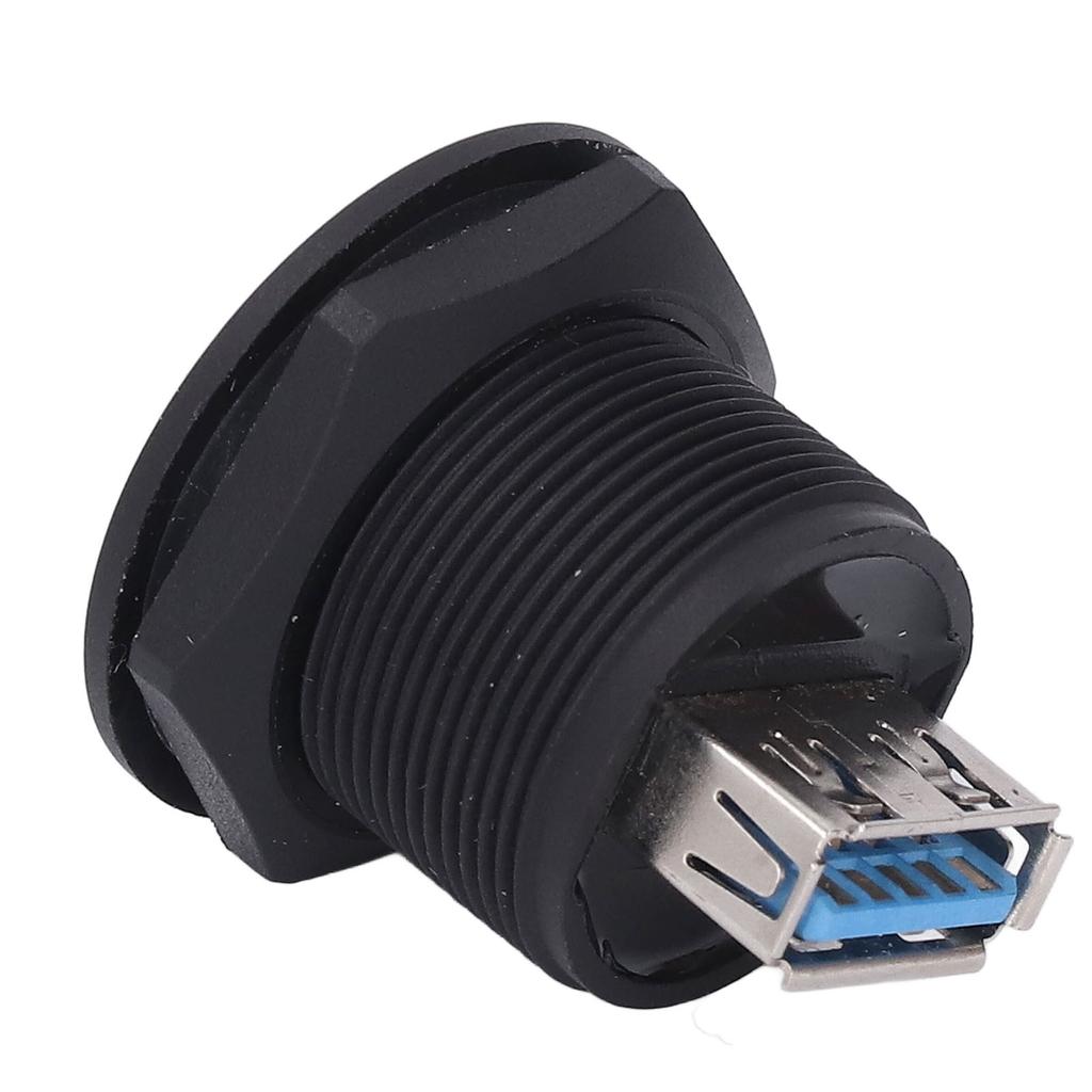 USB 3.0 Panel Mount Coupler Pass Through Connector Female To Female Bulkhead Extension Adapter Water Proof with Dustcap