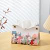 2026 New Year Cartoon Tissue Box Cover for Living Room - Decorative and Convenient Napkin Storage