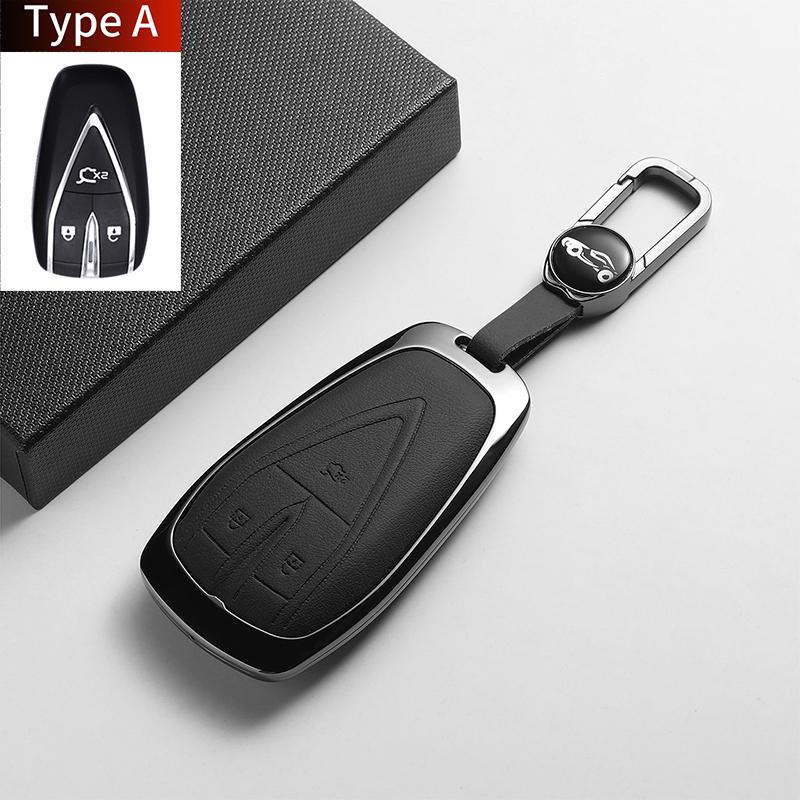 For Changan DEEPAL UNIT UNIK CS35PLUS CS55 PLUS CS75 PLUS Oshan X7 X5 Leather Metal Car Key Case Cover Fob Key Protection Shell