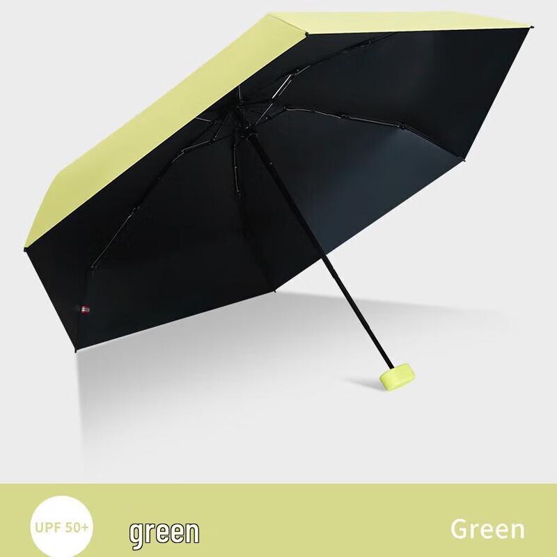 Red Leaf Ultra-Flat Mini Pocket Umbrella