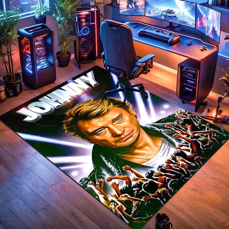 Johnny Hallyday: Le Phénix carpet Living room and bedroom mats printing Art Protective pad Room