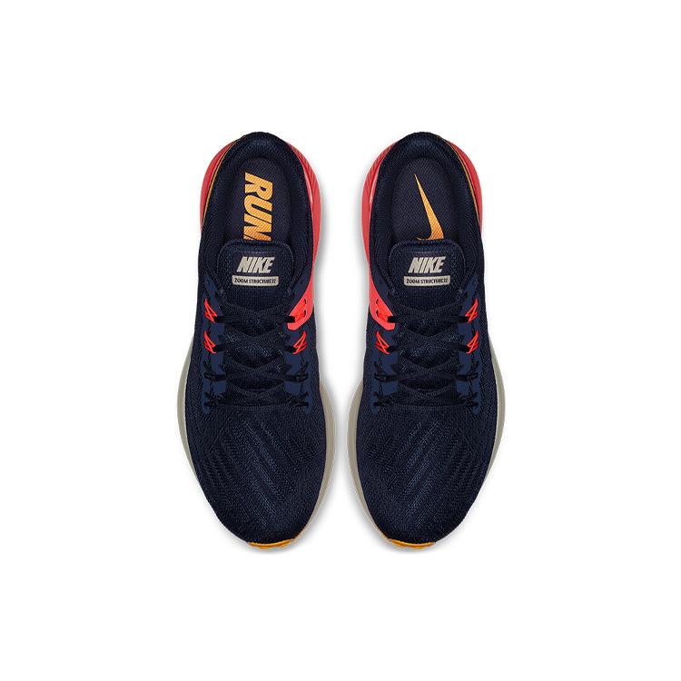 New Nike Air Zoom Structure 22 'Blackened Blue Orange Peel' AA1636-400