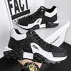 Scarpe da ginnastica da uomo con suola spessa, scarpe da uomo alla moda, scarpe vulcanizzate versatili, scarpe da corsa all'aperto con lacci, antiscivolo, Zapatillas De Hombre