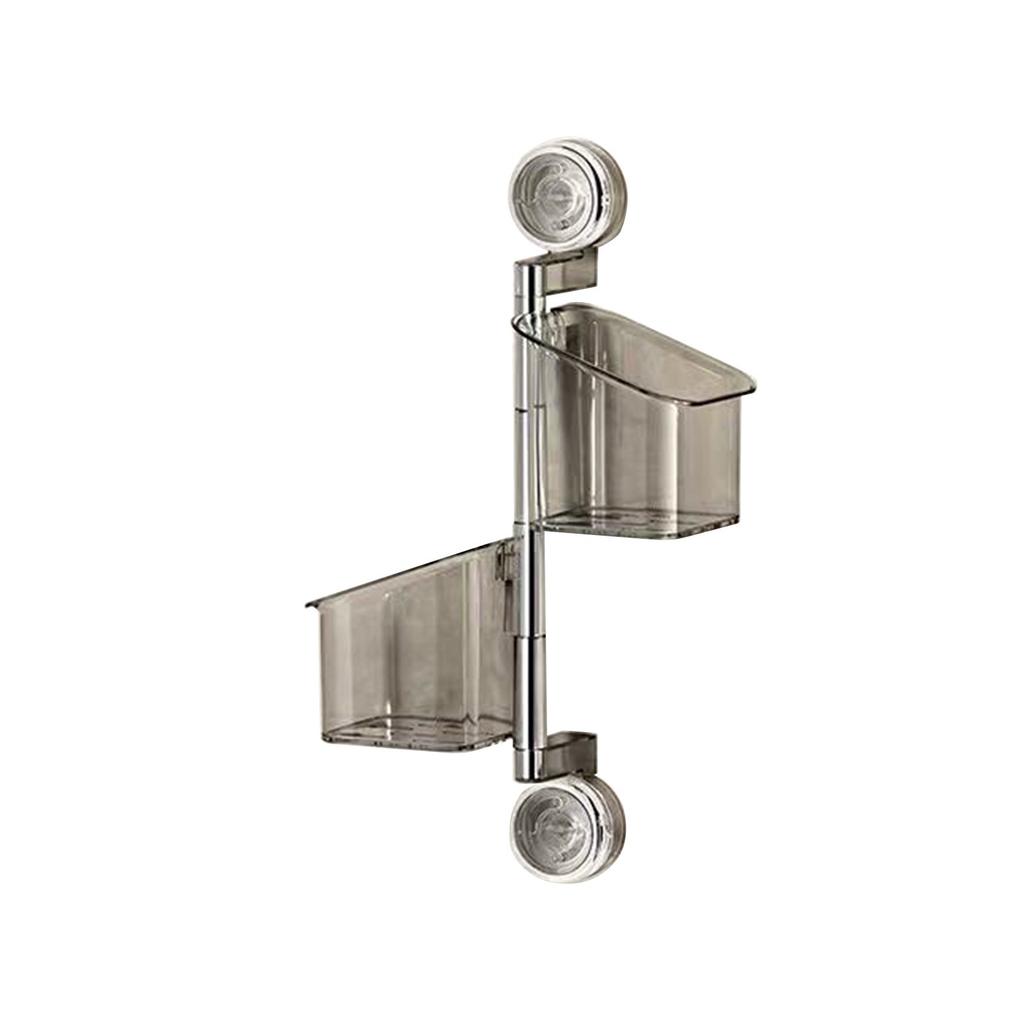 Suction Cup Rack, Storage Basket, Wall Hanging Basket Without Punching