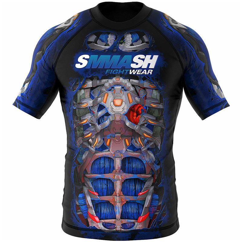 

Мужская тренировочная компрессионная рубашка с 3D принтом, быстросохнущие колготки для бега, спортивная одежда с короткими рукавами, одежда для тренировок