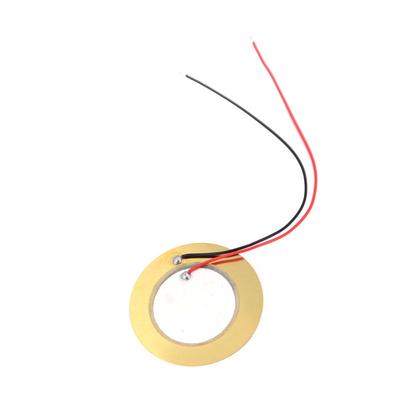 Lot de 10 éléments piézoélectriques 35 mm avec capteur sonore et déclencheur de tambour + fil de cuivre