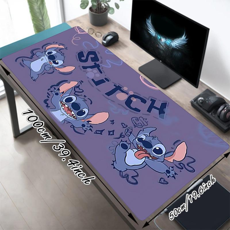 Stitch Fun Xl Gaming Mouse Pad Nonslip Rubber Base Stitched Edge Waterproof Desk Mat For Pc Laptop Gamer Office Computer Accessories C92765