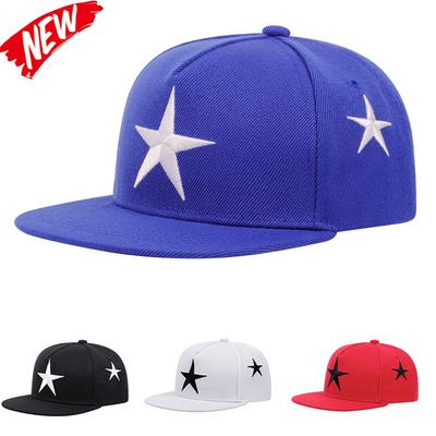 Children Pentagram Embroidery Fashion Snapback Cap Outdoor Street Hip Hop Caps Outdoor Adjustable Baseball Cowboy Caps