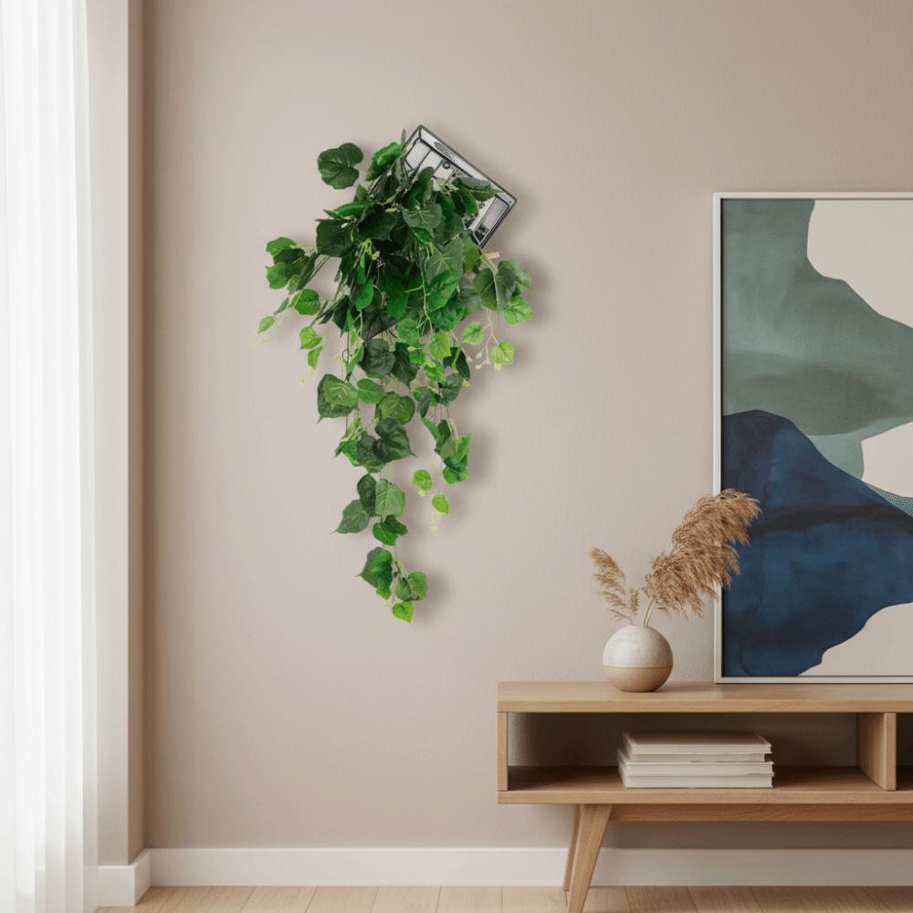 Plastic Fake Hanging Plants Handmade Realistic Vine Plants Simulation Greenery  Wall Decoration