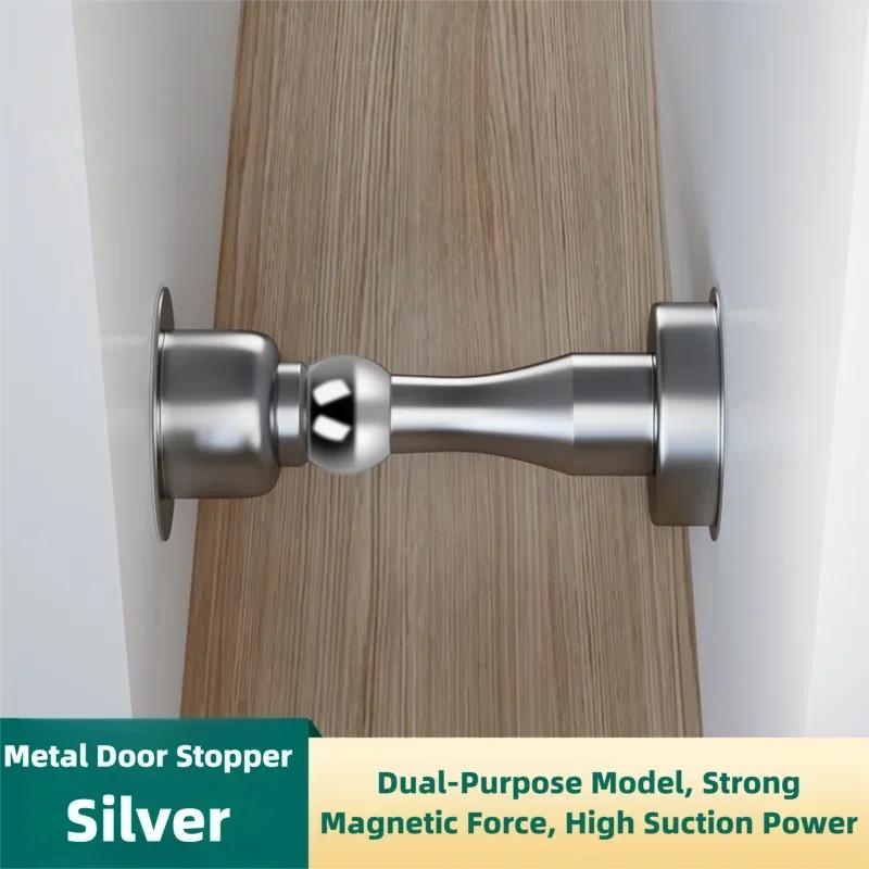 Heavy-Duty Magnetic Door Stopper Stainless Steel Strong New Design for Bedroom Home Safety