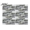 Realistic Rock Texture Wall Panels 6Pcs Vintage Faux Stone Self?Adhesive Tiles, Waterproof Oil?Proof Backsplash Adhesive Paper Sticker,