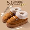 Cixi Cotton Slippers Thick-soled Confinement Shoes Winter Plush Home Use Indoor Non-slip Home Warmth Couple