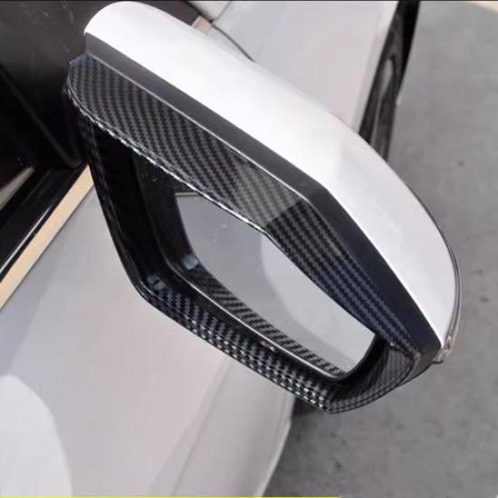 For Hyundai Elantra -2024 Carbon Fiber Mirror Rain Eyebrow Trim