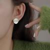 Women's Irregular Geometric Frosted Stud Earrings - Elegant, Versatile Jewelry