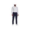 Under Armour Solid Color Printed Long Sleeve Polo Shirt Men Tops White 1379728-100