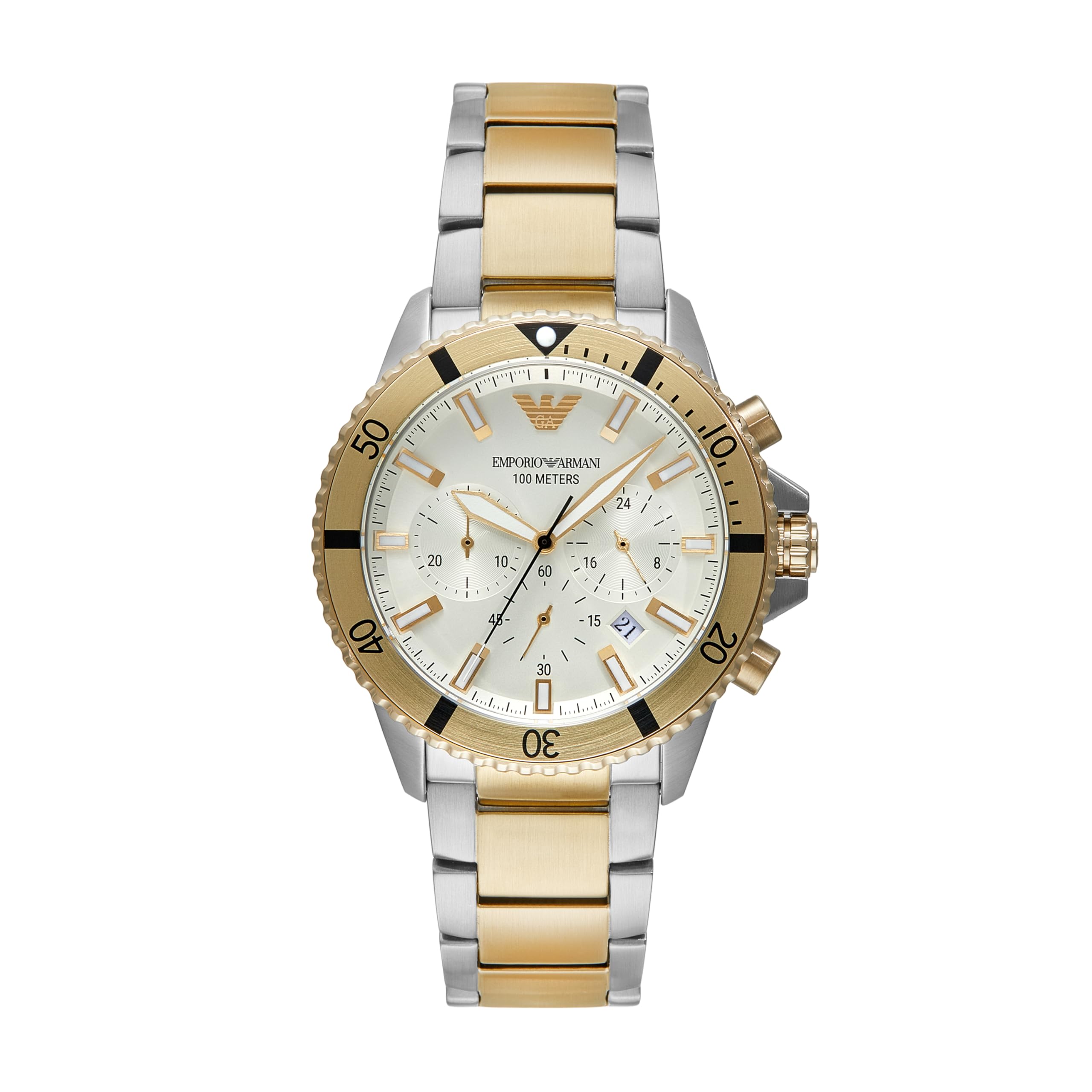 

Watch WORLD EXPLORER AR11606 Silver Gold [Emporio Armani] Men s &