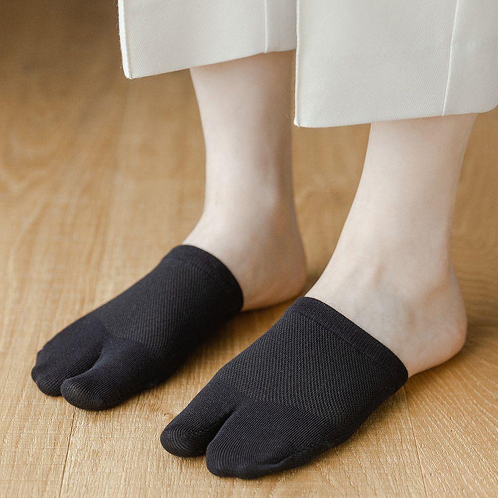 Candy Color Invisible Breathable Cotton Women Hosiery Two Toe Socks Split Toe Socks Half Palm Socks