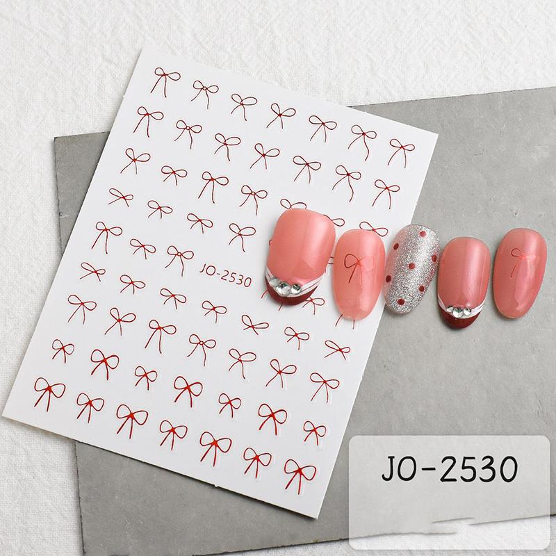 Minimalistiska Linje Båge Nagelkonst Stickers Dekaler Ultratunna Självhäftande