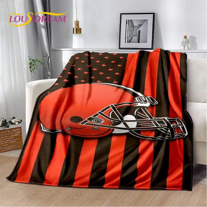 American Football Rugby Soft Plush Blanket,Flannel Blanket Throw Blanket for Living Room Bedroom Bed Sofa Picnic Cover Kids Warm